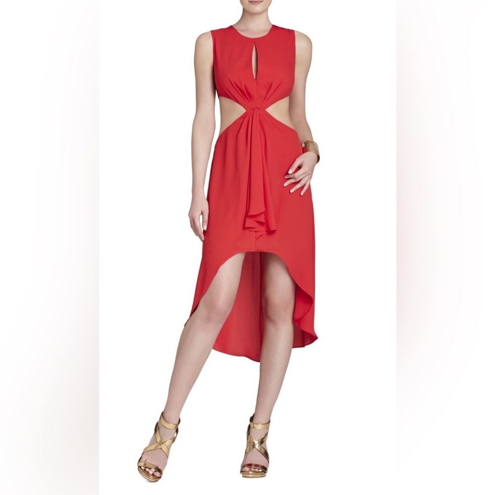 Elegant Red/Pink BCBG MAXAZRIA Woman’s Dress